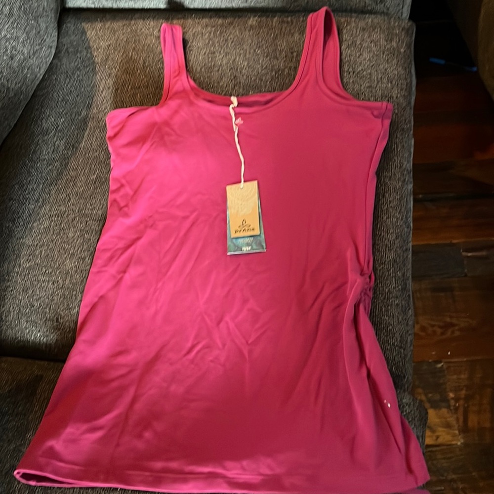 PrAna tank top Ariel Large Color Purple or “Berry” NWT
